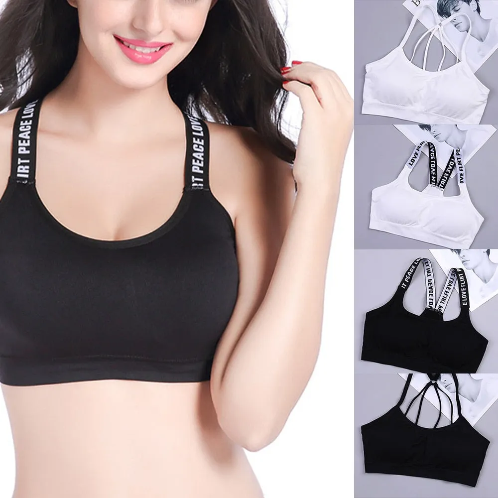 2021 Women's Sports Bra Tops High Impact For Gym Fitness Yoga Running Size One Size