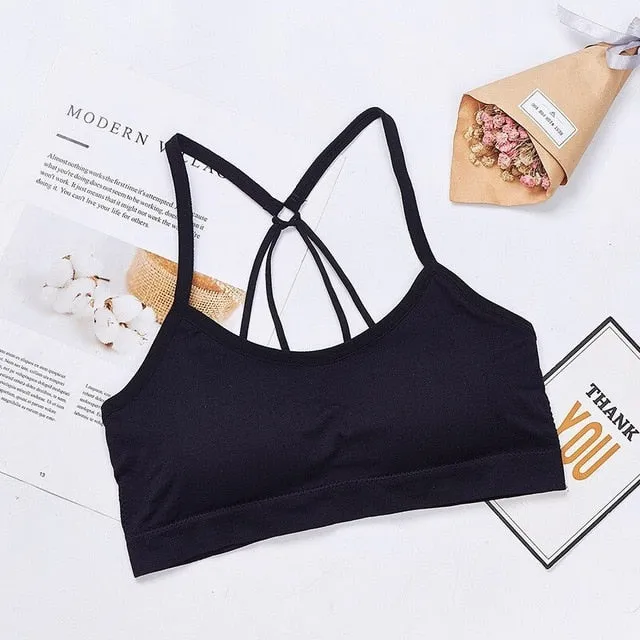 2021 Women's Sports Bra Tops High Impact For Gym Fitness Yoga Running Size One Size