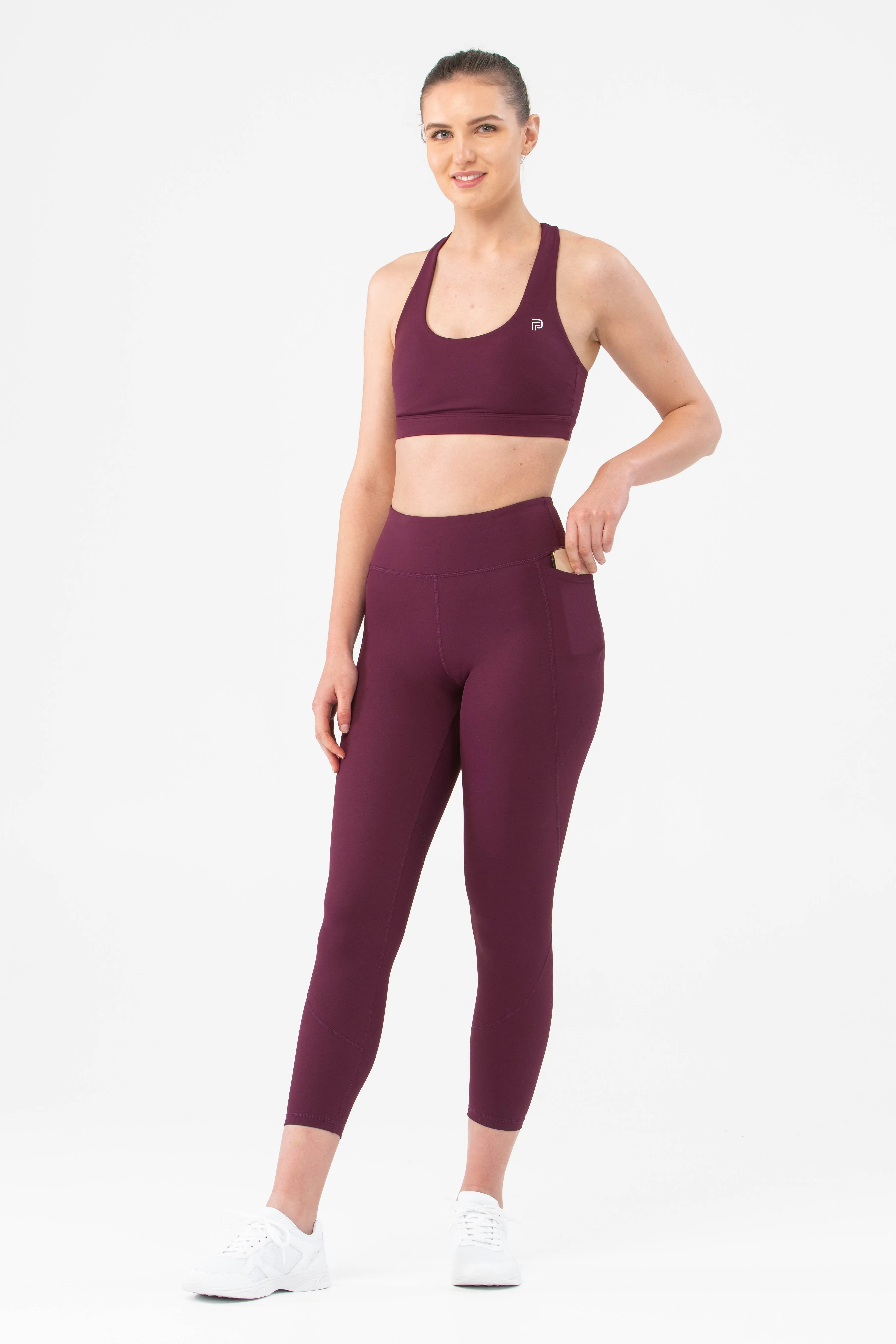 Accelerate Berry Pocket 7/8 Leggings