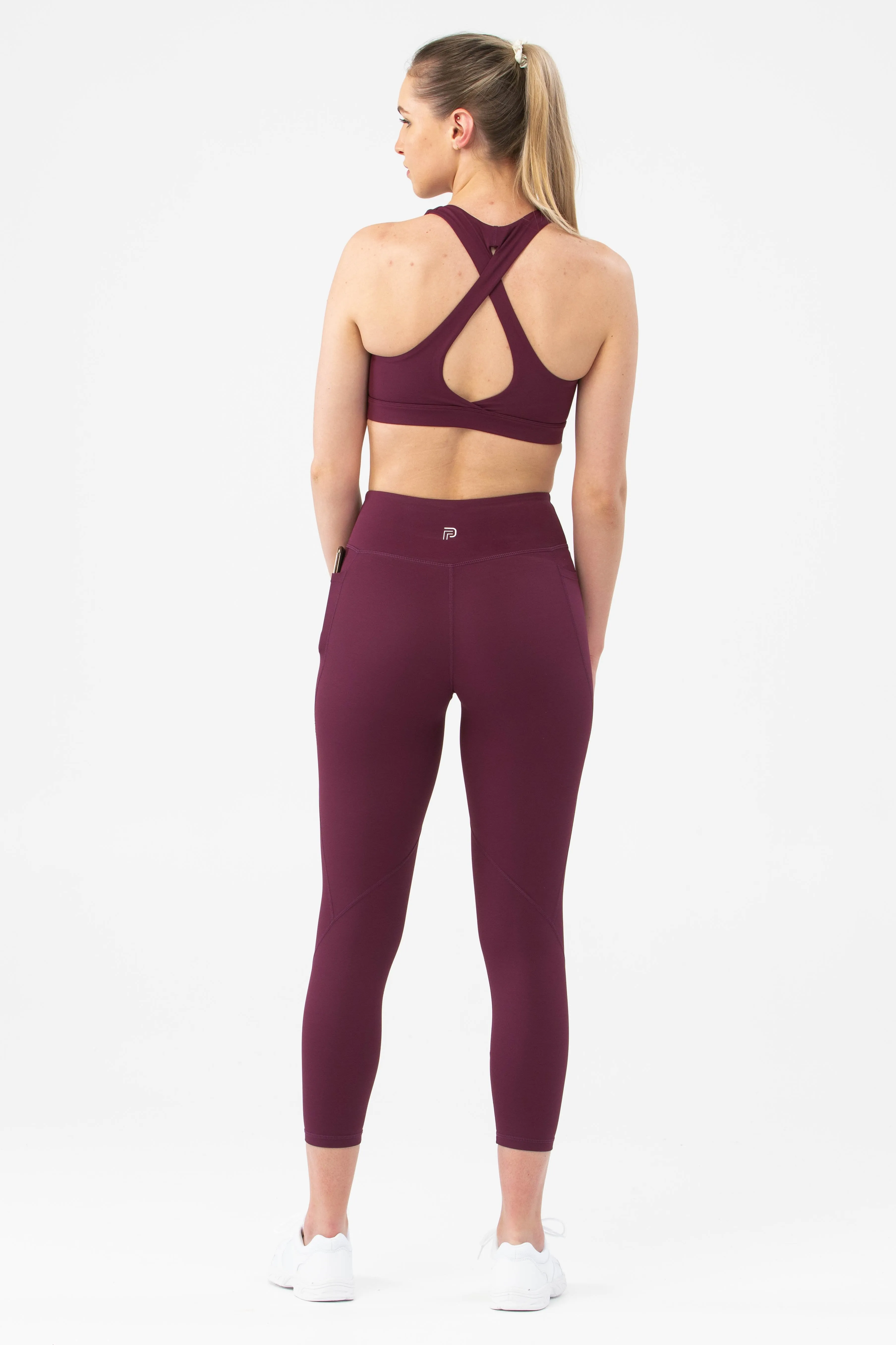 Accelerate Berry Pocket 7/8 Leggings