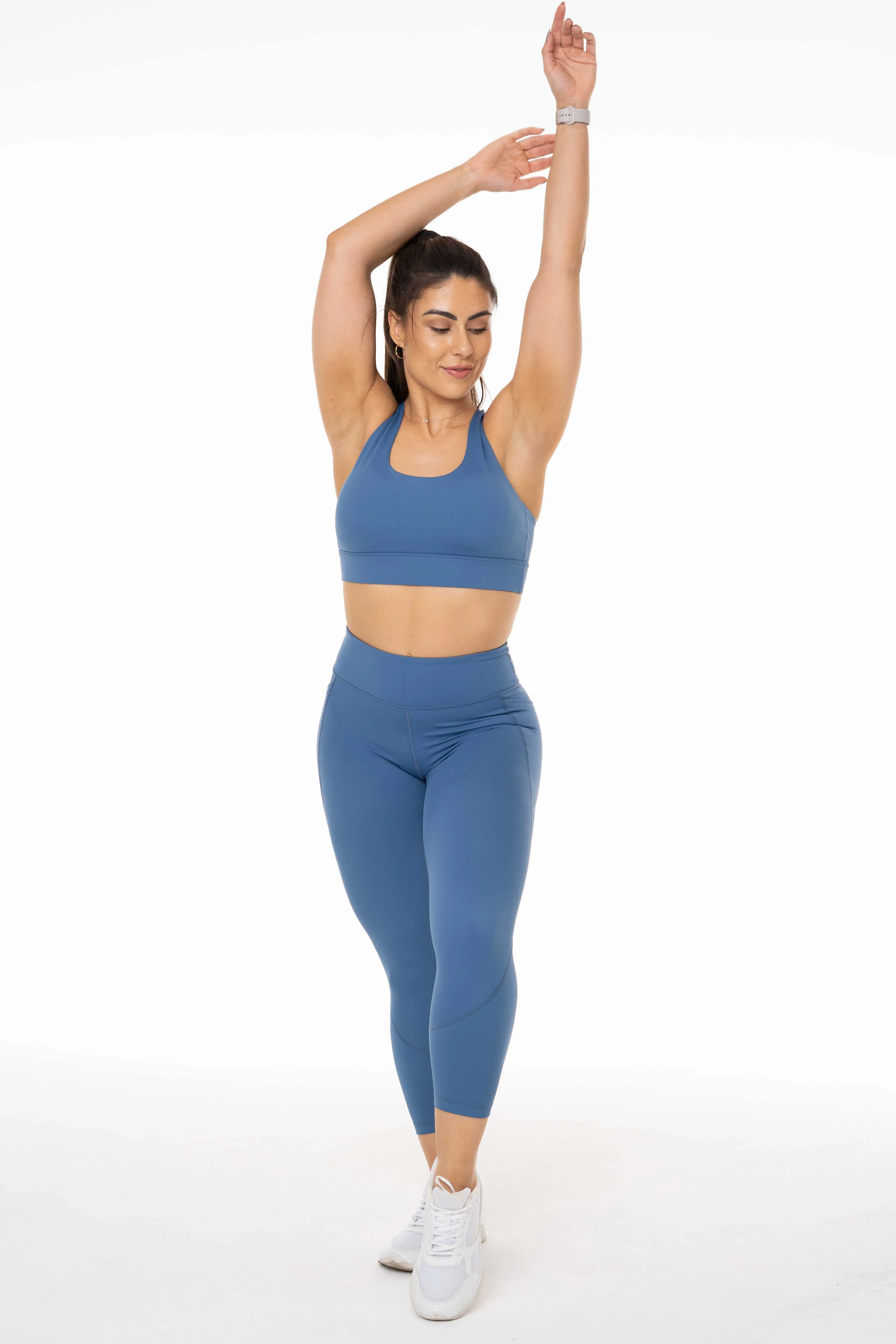 Accelerate Queen Blue Pocket 7/8 Leggings