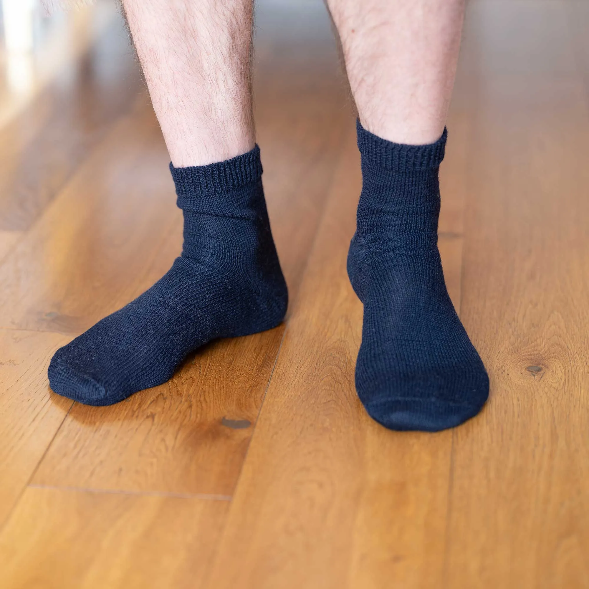 ALPINEVILLE Elastic-free 100% Organic Merino Wool Socks (No Polyester, No Latex, No Spandex, No Nylon, No Polyamide, No Plastic, No Synthetics) (100% Biodegradable)