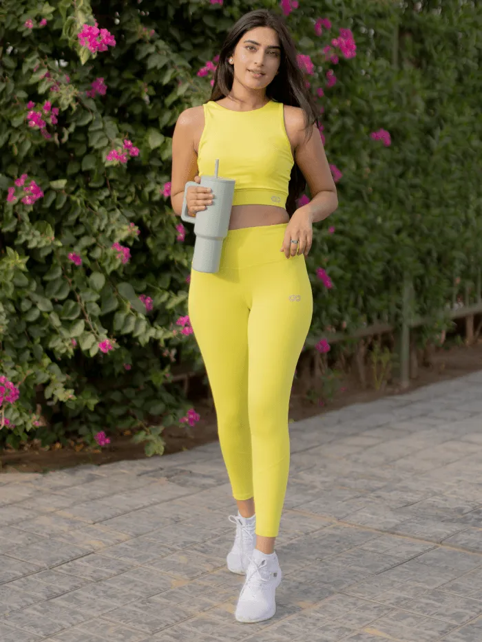 Ath Perform 7/8 High Waist Leggings Lime