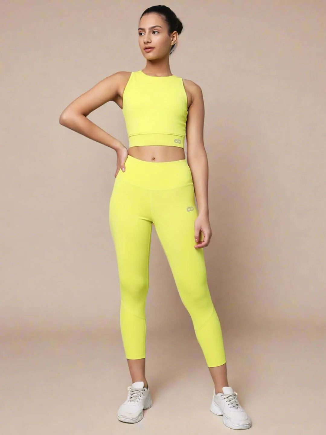 Ath Perform 7/8 High Waist Leggings Lime