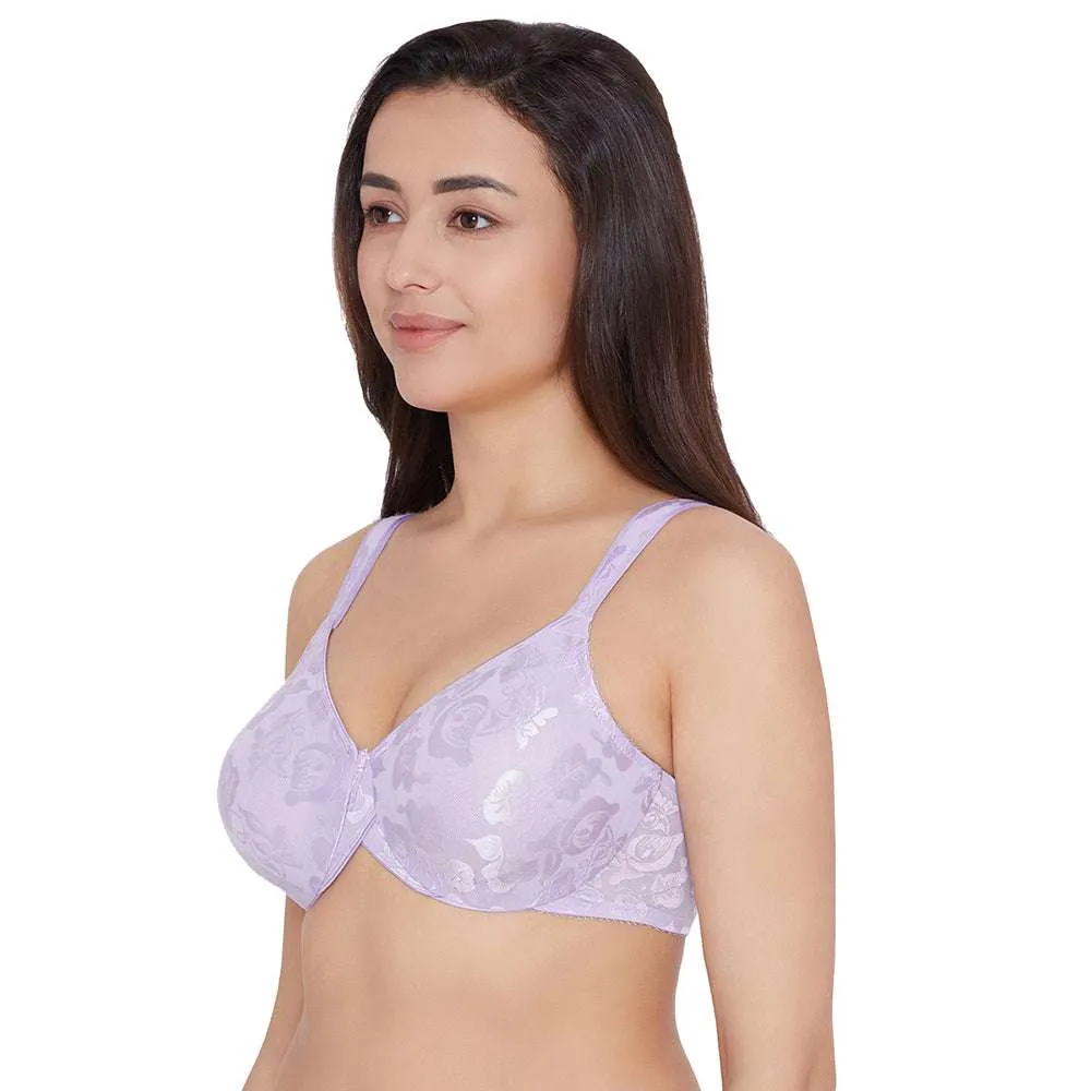 Awareness Non Padded Wired Full Coverage Full Support Plus Size Bra-Light Purple