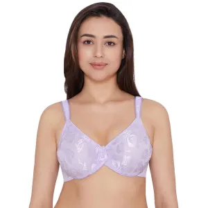 Awareness Non Padded Wired Full Coverage Full Support Plus Size Bra-Light Purple