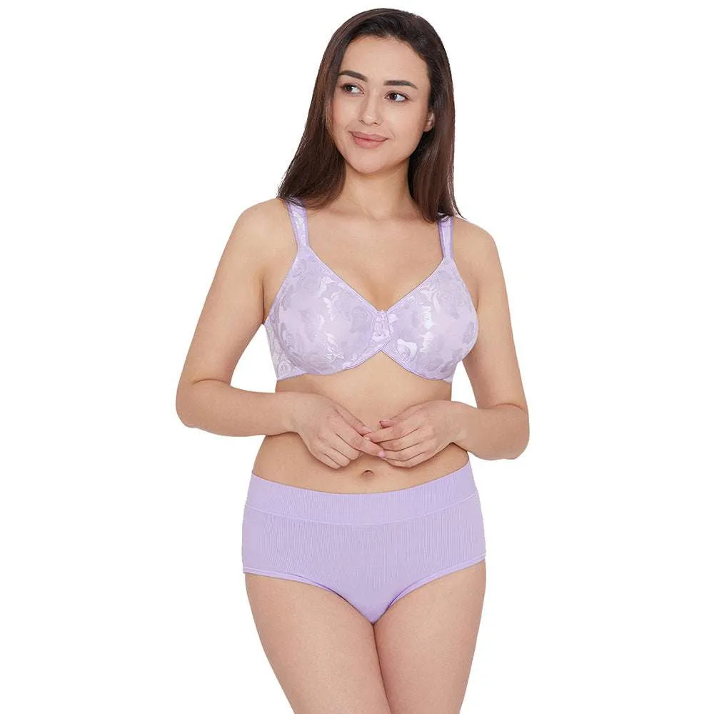 Awareness Non Padded Wired Full Coverage Full Support Plus Size Bra-Light Purple