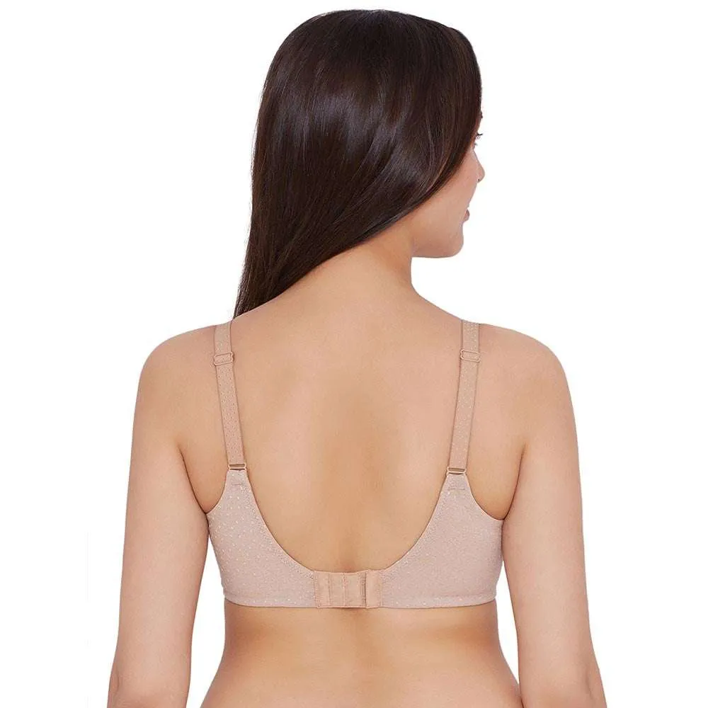 Back Appeal Non Padded Wired Full Cup Everyday Wear Plus Size Comfortable Full Support Bra - Beige