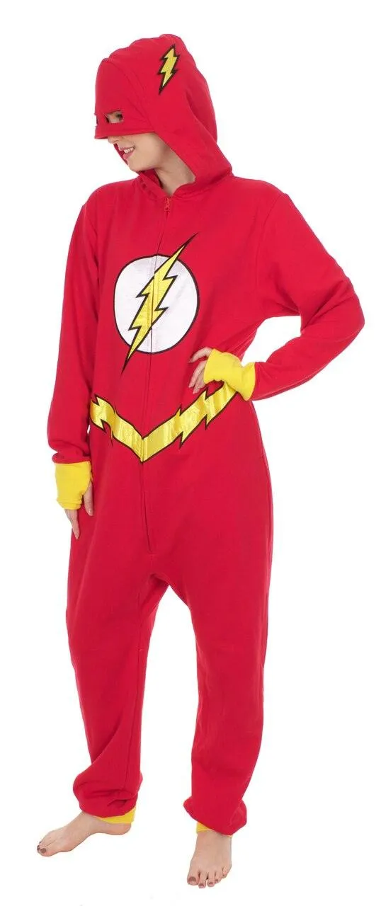 Barry Allen The Flash Hooded One Piece Pajama