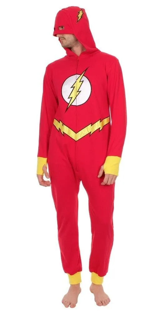 Barry Allen The Flash Hooded One Piece Pajama