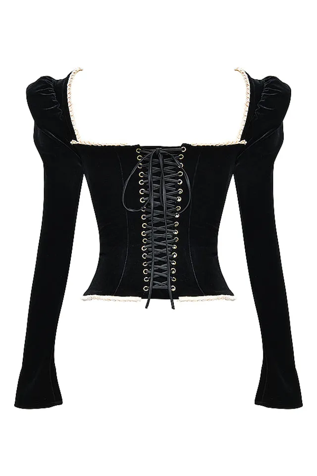 Black Velvet Corset