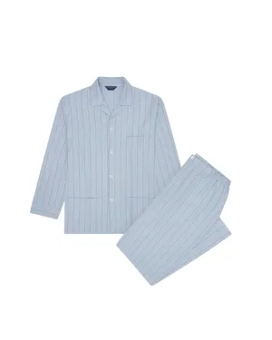 Bonsoir London Brushed Cotton Aviemore Stripe Pajamas