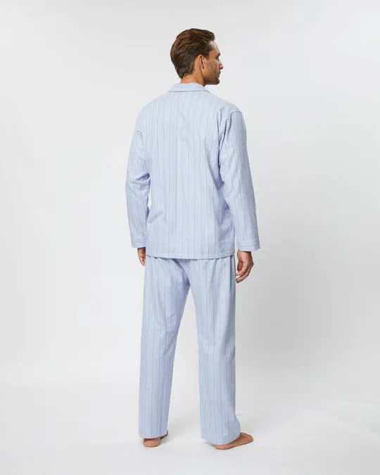 Bonsoir London Brushed Cotton Aviemore Stripe Pajamas