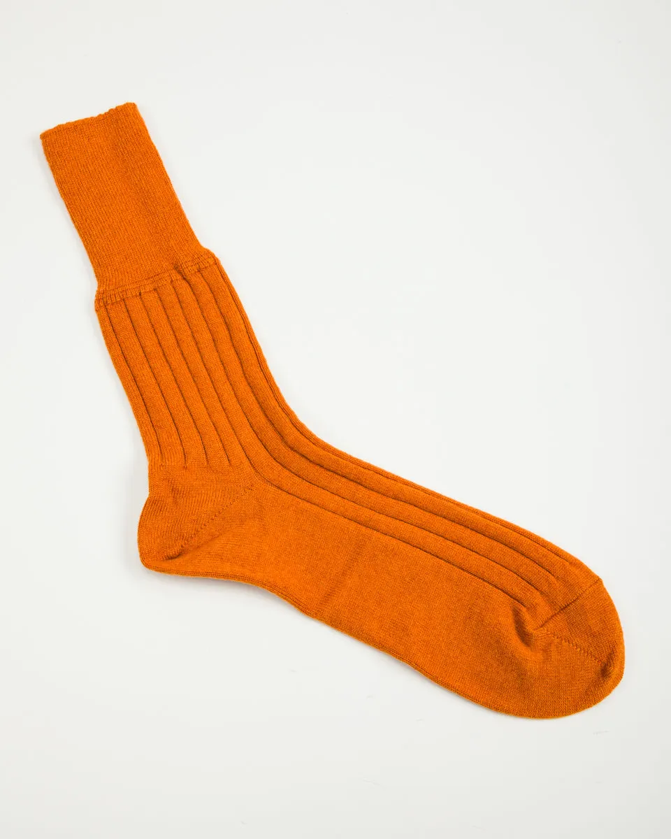 Cashmere Rib Socks - Sunset