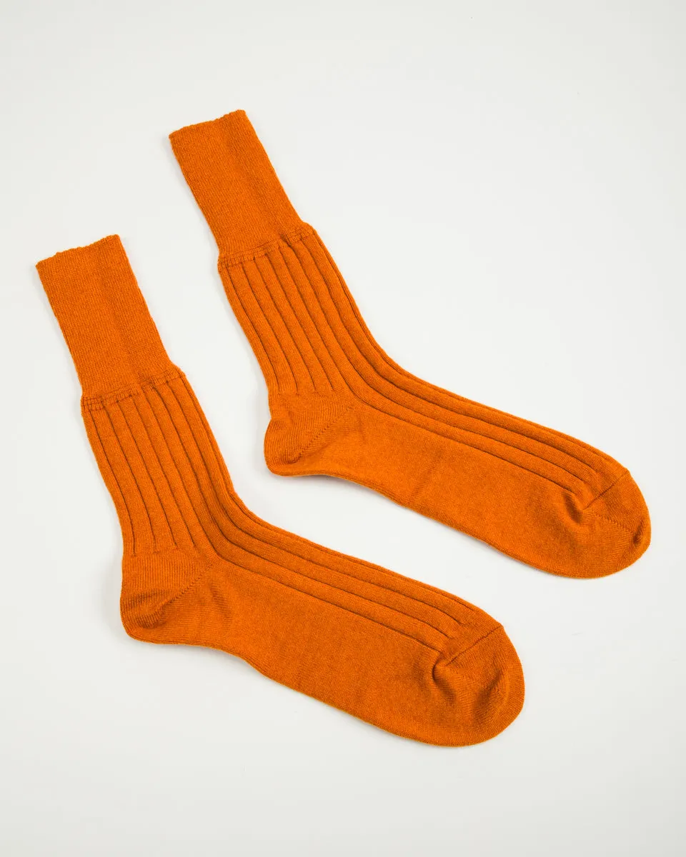 Cashmere Rib Socks - Sunset