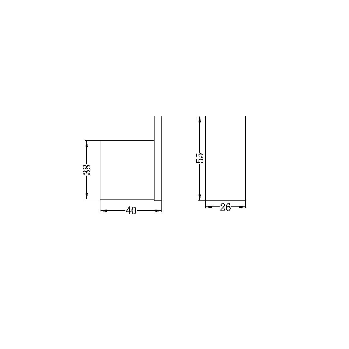 Celia Robe Hook Chrome NR4682CH