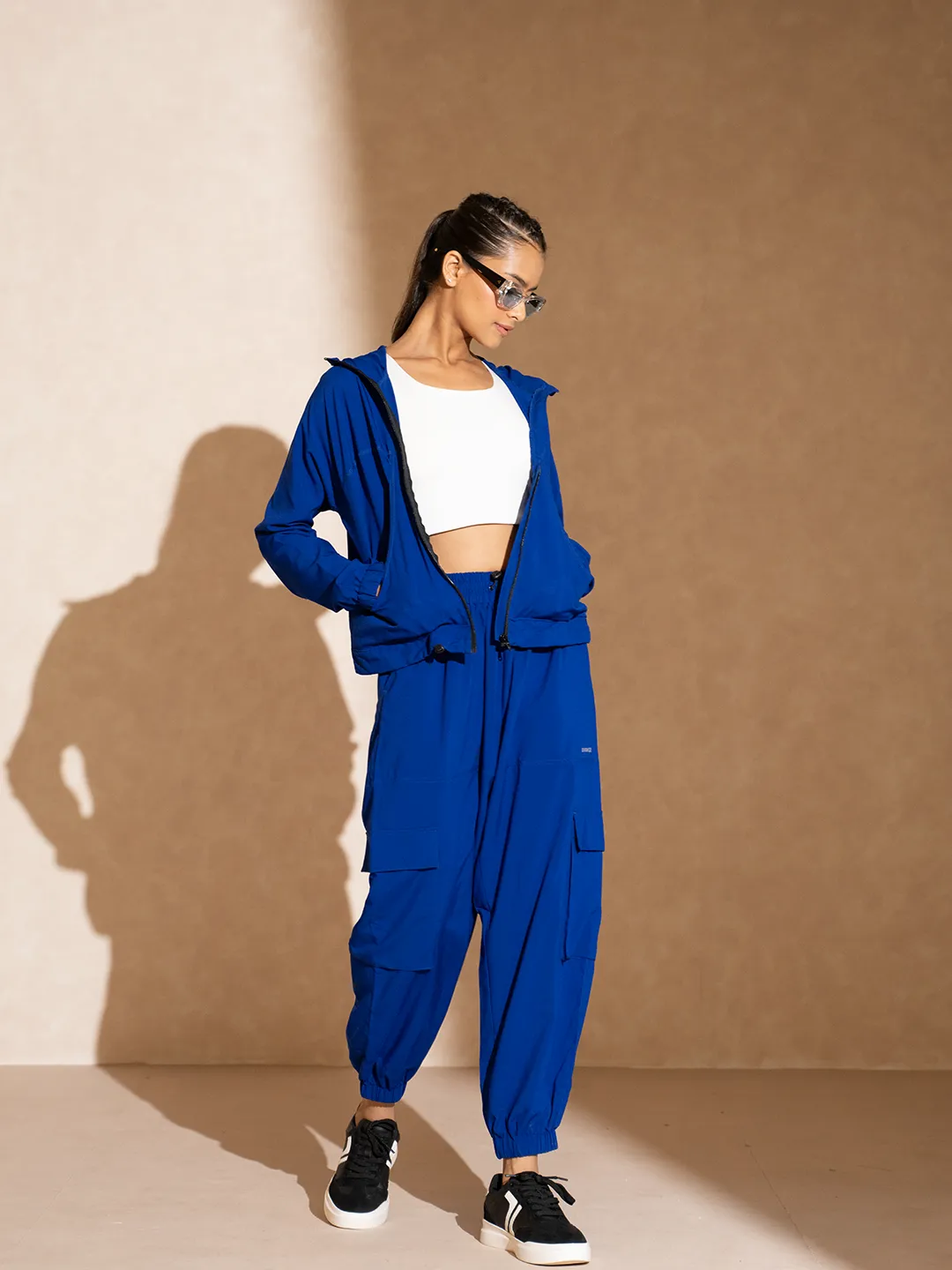 Cobalt Blue Tracker Cargo Pants & Cargo Jacket