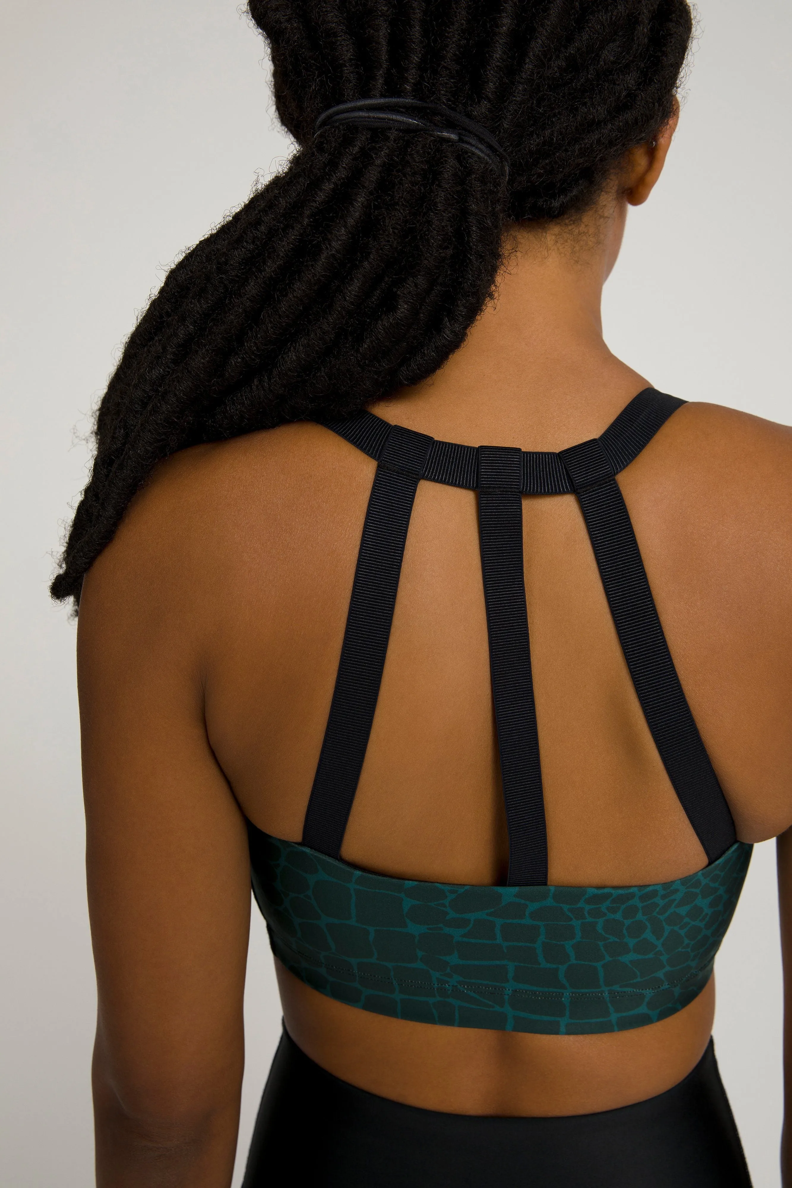 CROC TRIPLE BACK BRA | EMERALD CROC002