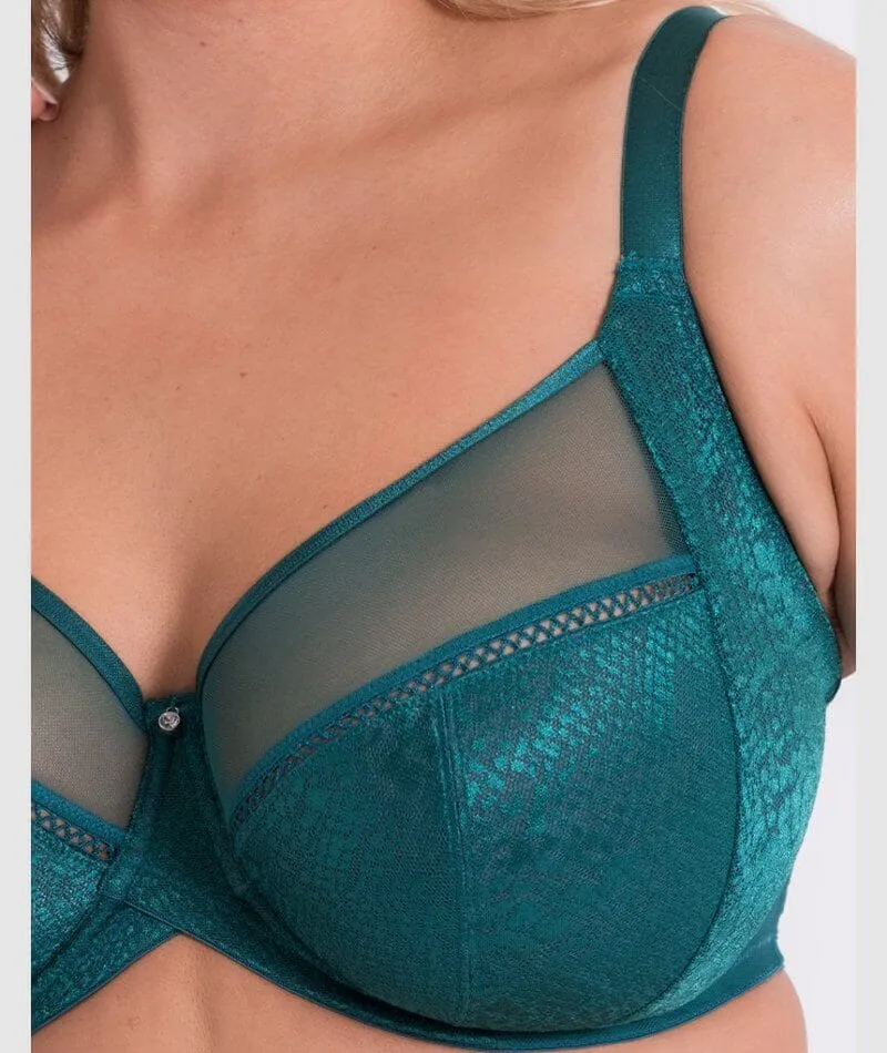 Curvy Kate Amaze Balcony Bra - Verdigris Green