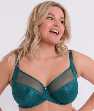 Curvy Kate Amaze Balcony Bra - Verdigris Green