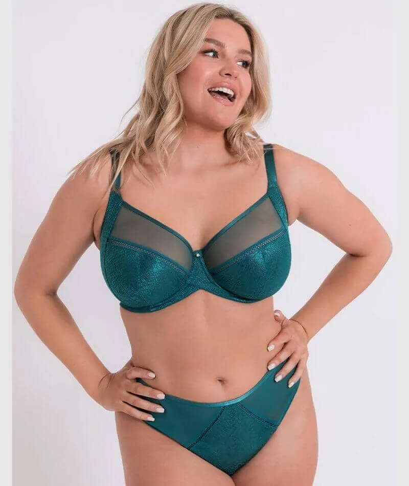 Curvy Kate Amaze Balcony Bra - Verdigris Green