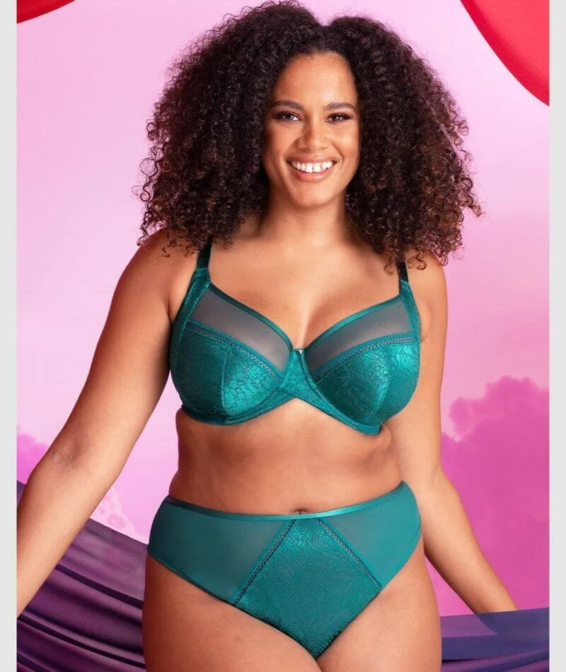 Curvy Kate Amaze Balcony Bra - Verdigris Green