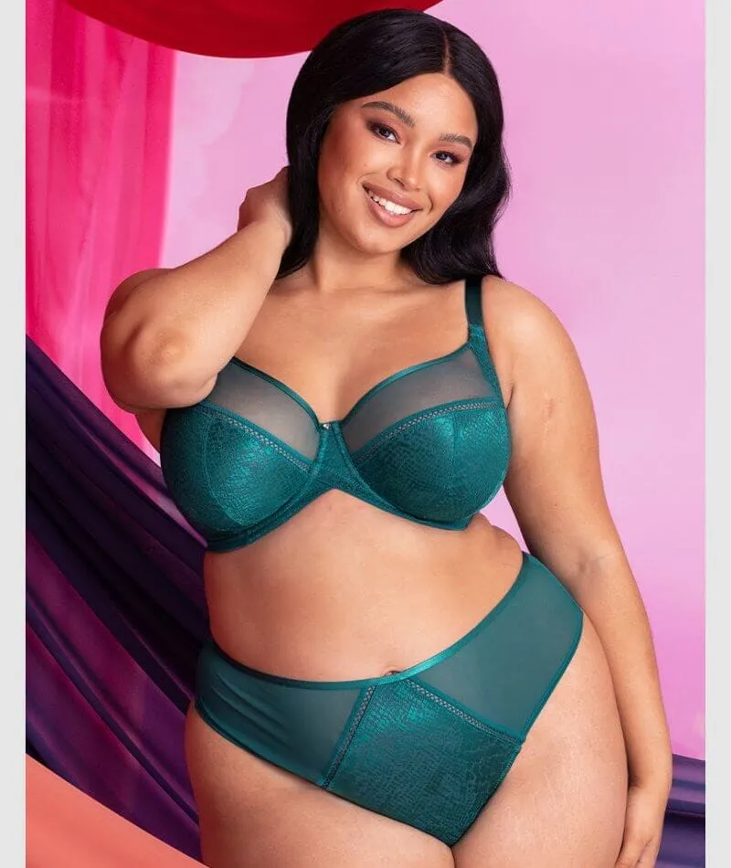 Curvy Kate Amaze Balcony Bra - Verdigris Green