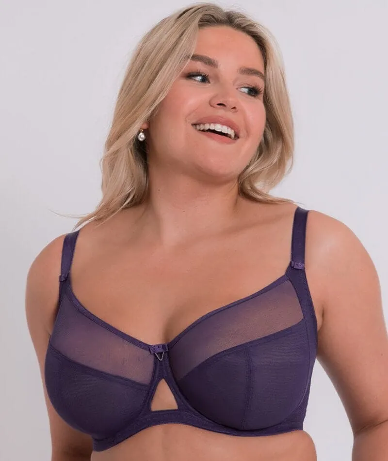 Curvy Kate Victory Balcony Bra  - Deep Purple