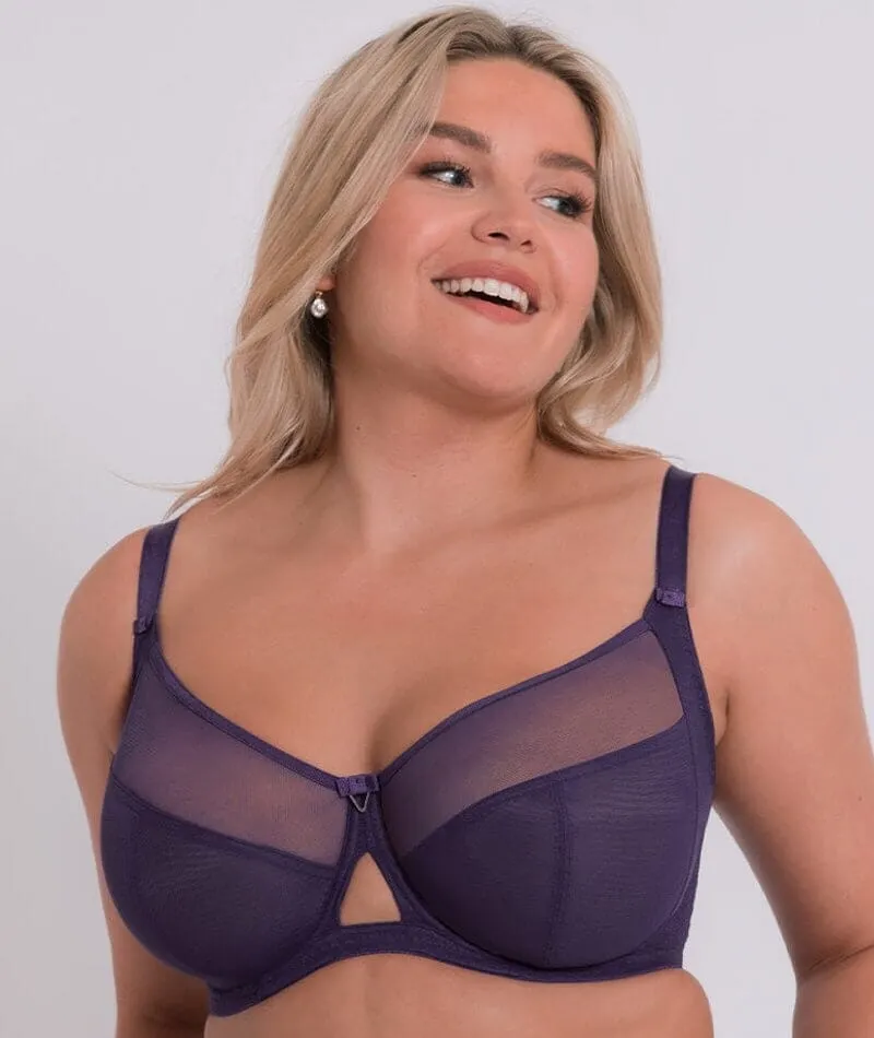 Curvy Kate Victory Balcony Bra  - Deep Purple