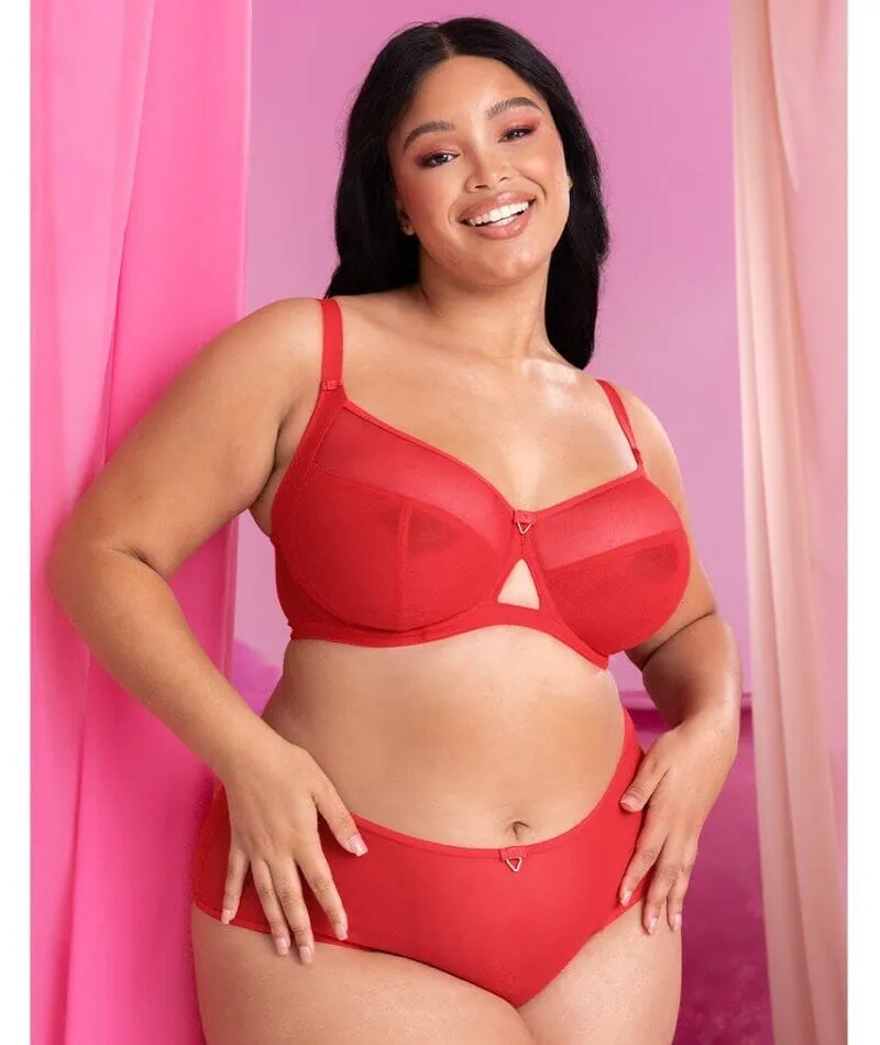 Curvy Kate Victory Balcony Bra - Poppy Red