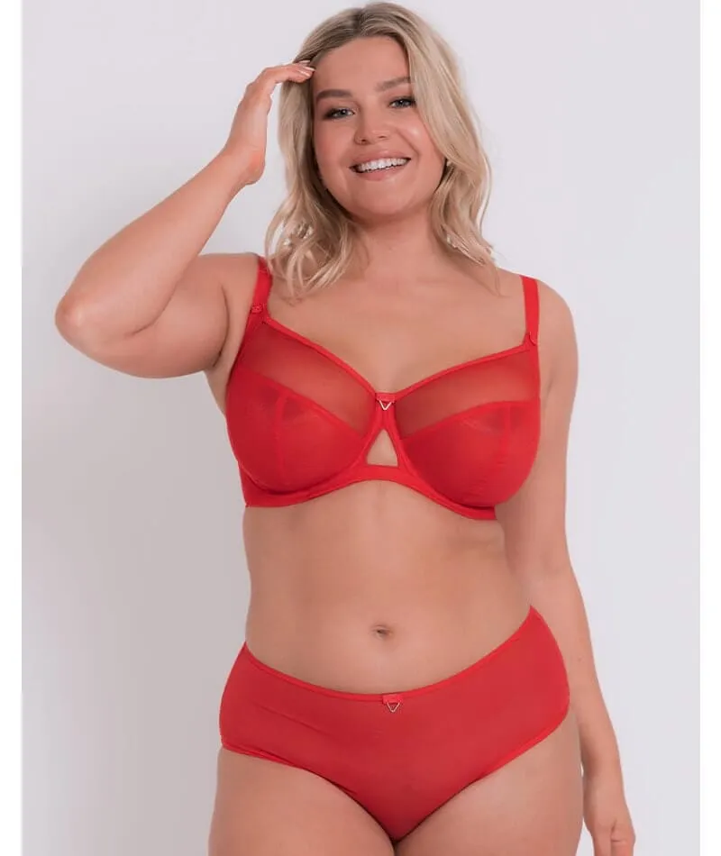 Curvy Kate Victory Balcony Bra - Poppy Red