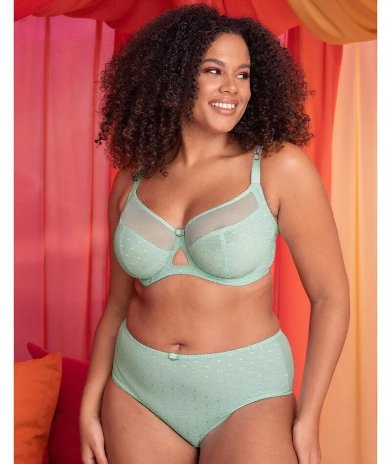 Curvy Kate Victory Polka Balcony Bra - Mint