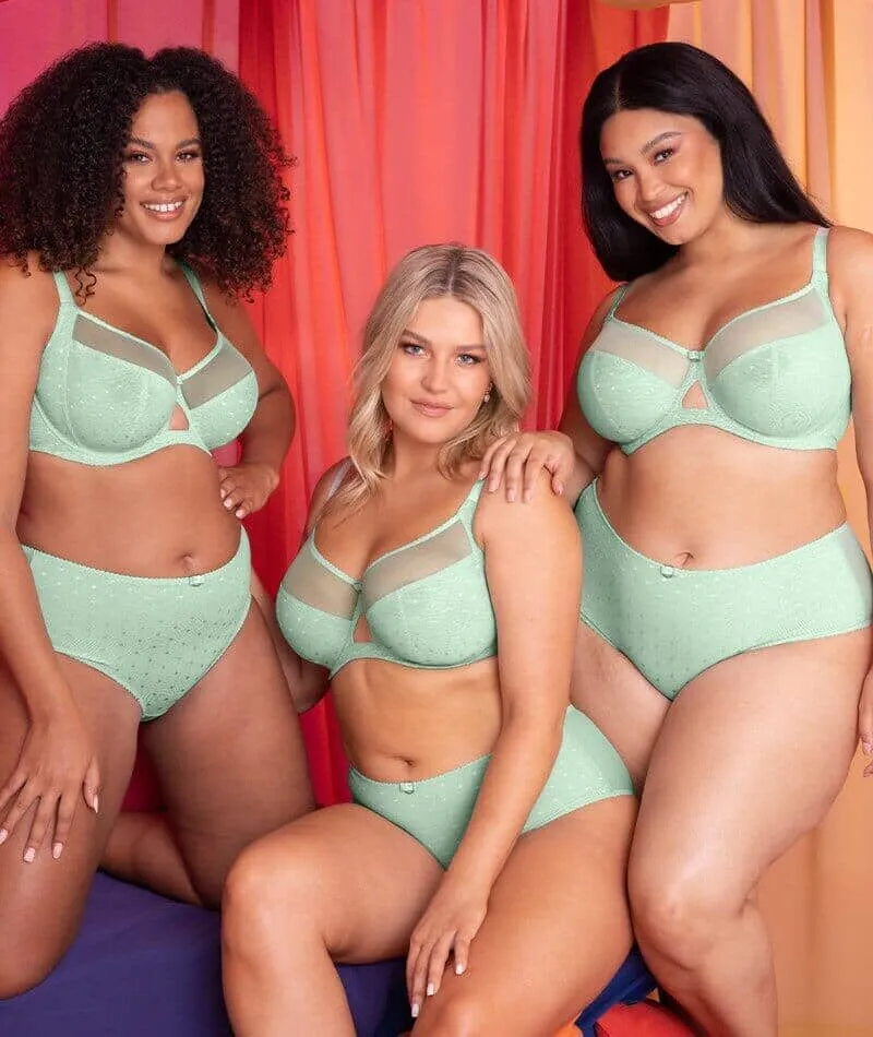 Curvy Kate Victory Polka Balcony Bra - Mint