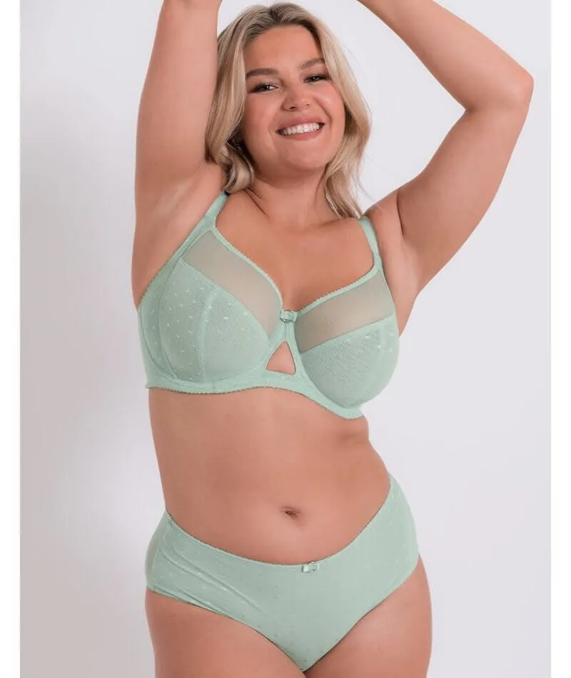 Curvy Kate Victory Polka Balcony Bra - Mint