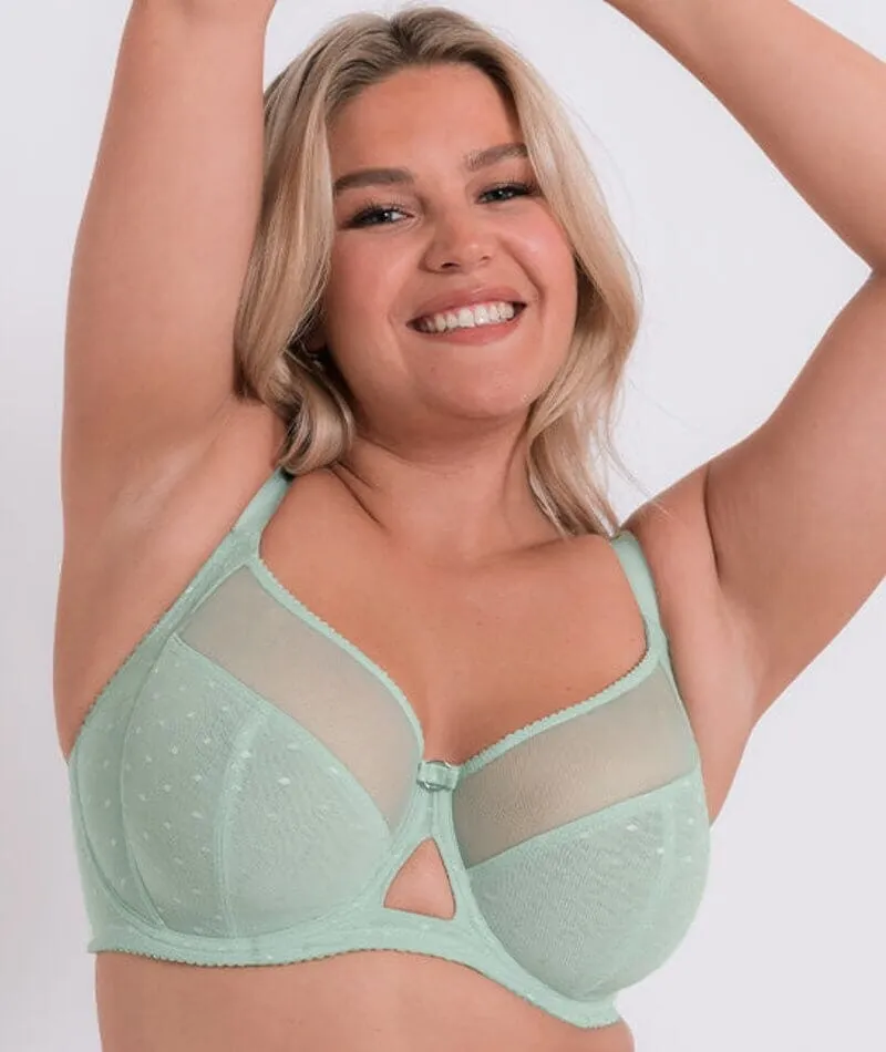 Curvy Kate Victory Polka Balcony Bra - Mint