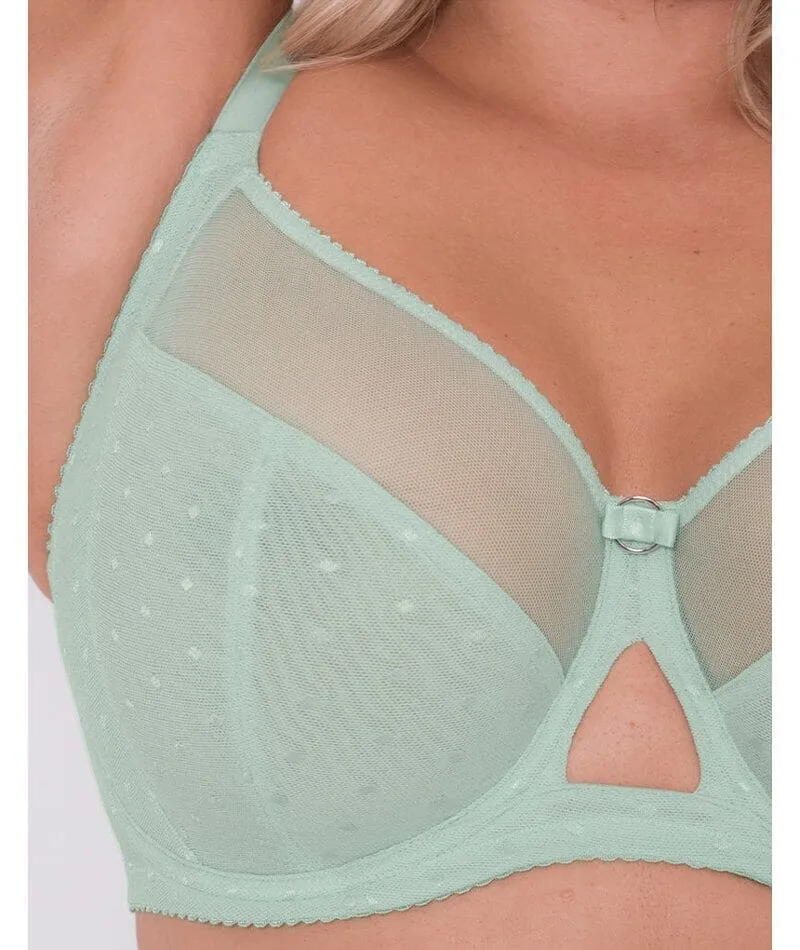 Curvy Kate Victory Polka Balcony Bra - Mint