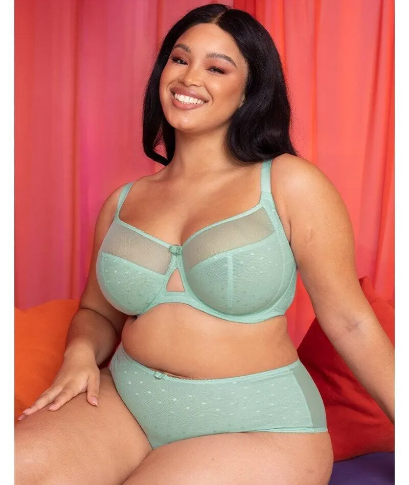 Curvy Kate Victory Polka Balcony Bra - Mint