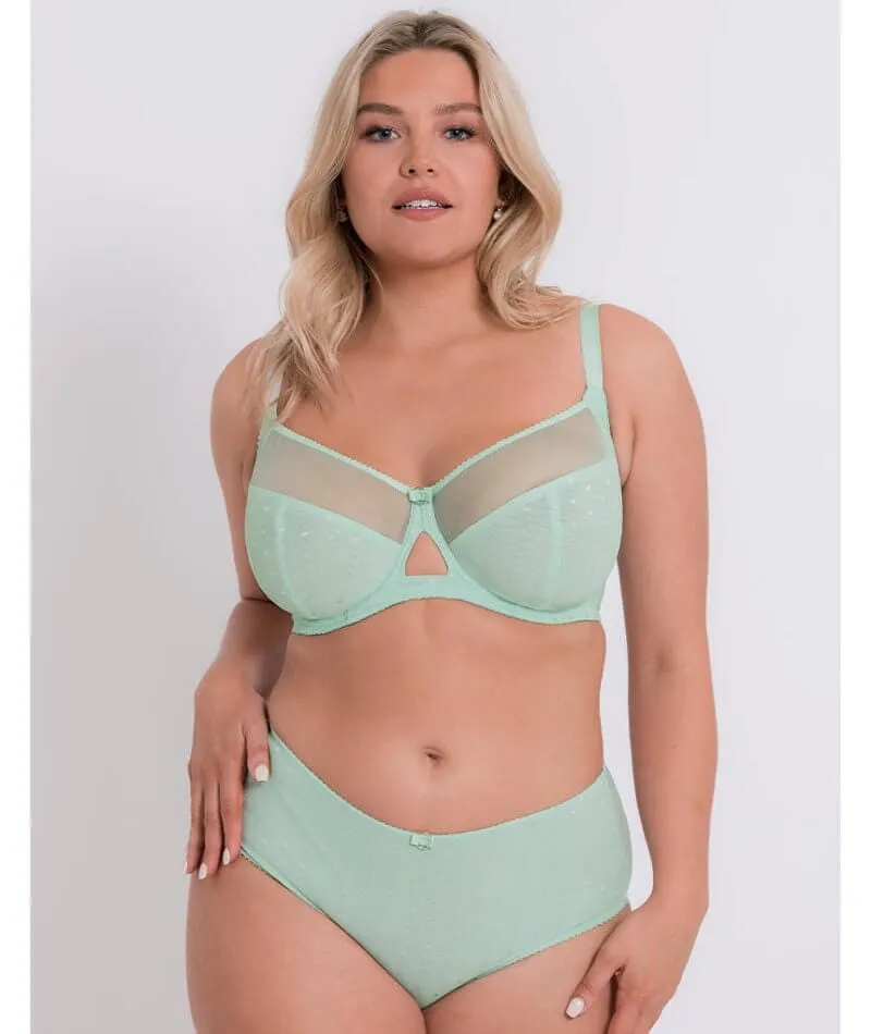 Curvy Kate Victory Polka Balcony Bra - Mint