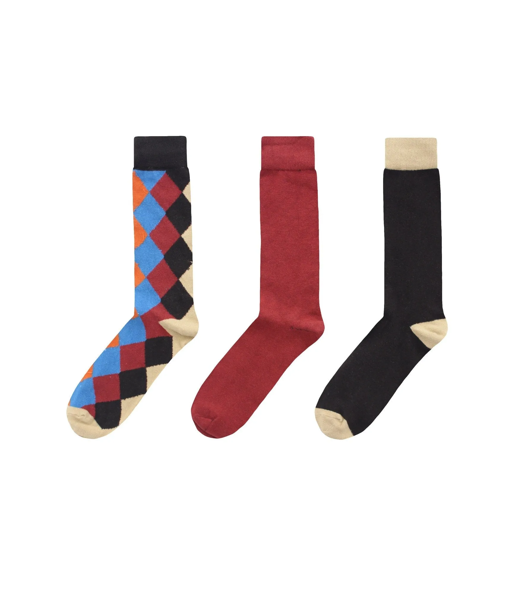 Diamondlap Cotton Blend Crew Sock 3 Pack