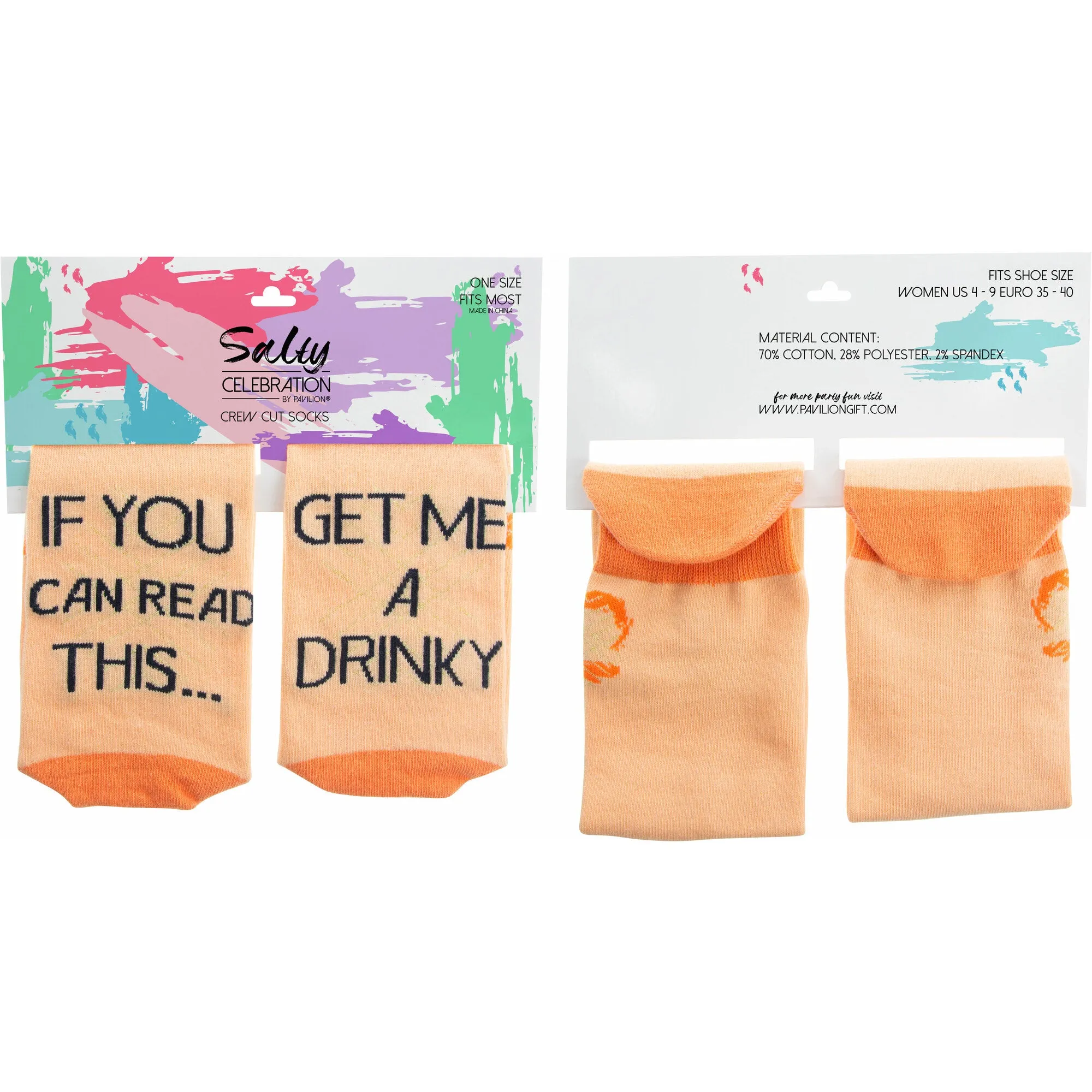 Drinky Ladies Cotton Blend Sock