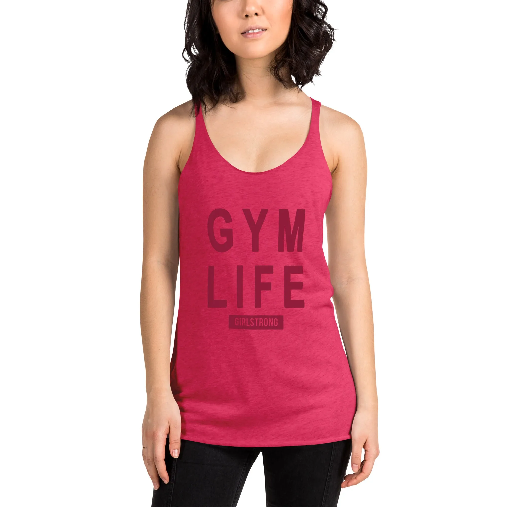 ELEVATED SCULPT RACERBACK PINK TANK TOP FOR WOMEN - GYM LIFE