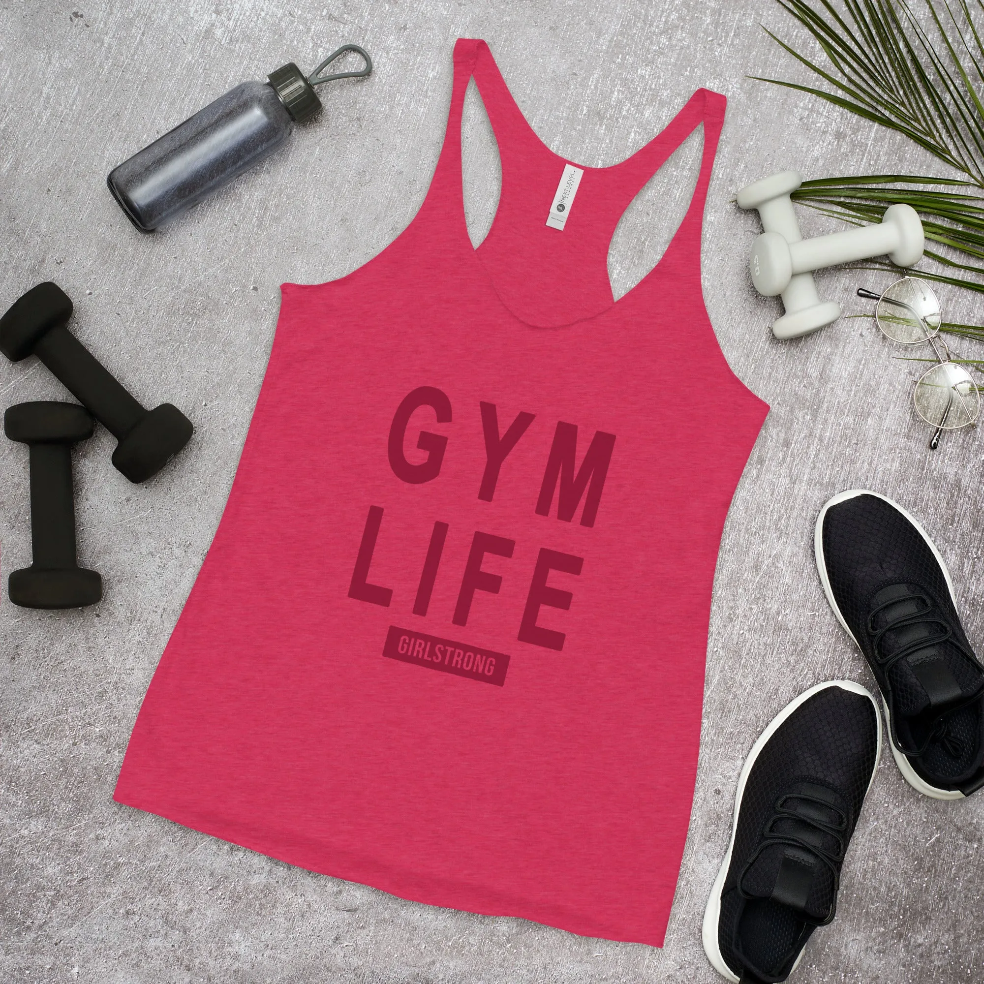 ELEVATED SCULPT RACERBACK PINK TANK TOP FOR WOMEN - GYM LIFE