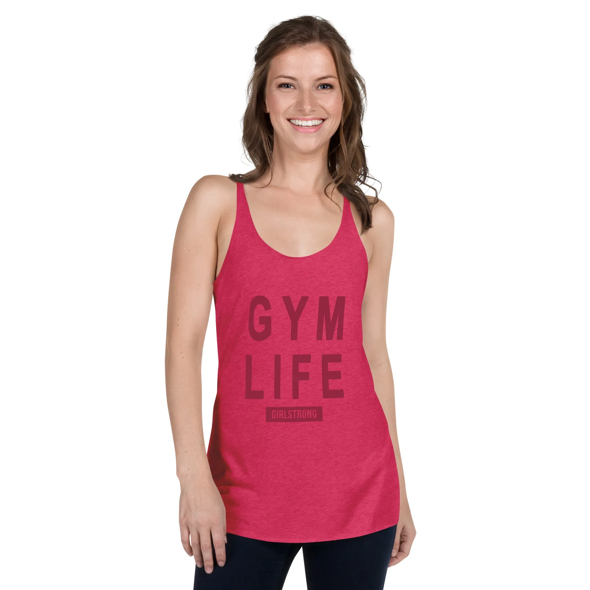 ELEVATED SCULPT RACERBACK PINK TANK TOP FOR WOMEN - GYM LIFE