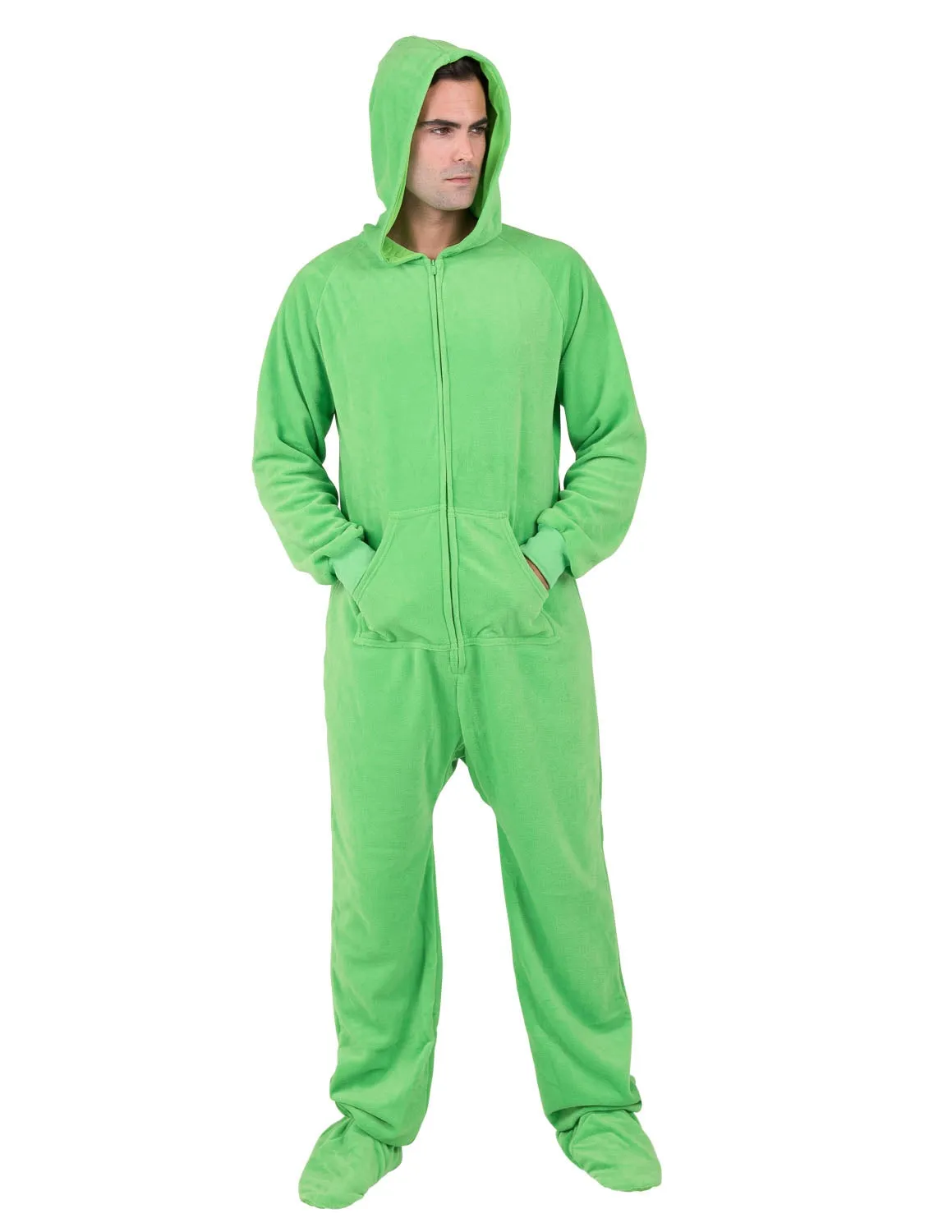 Emerald Green Adult Hoodie Fleece Onesie