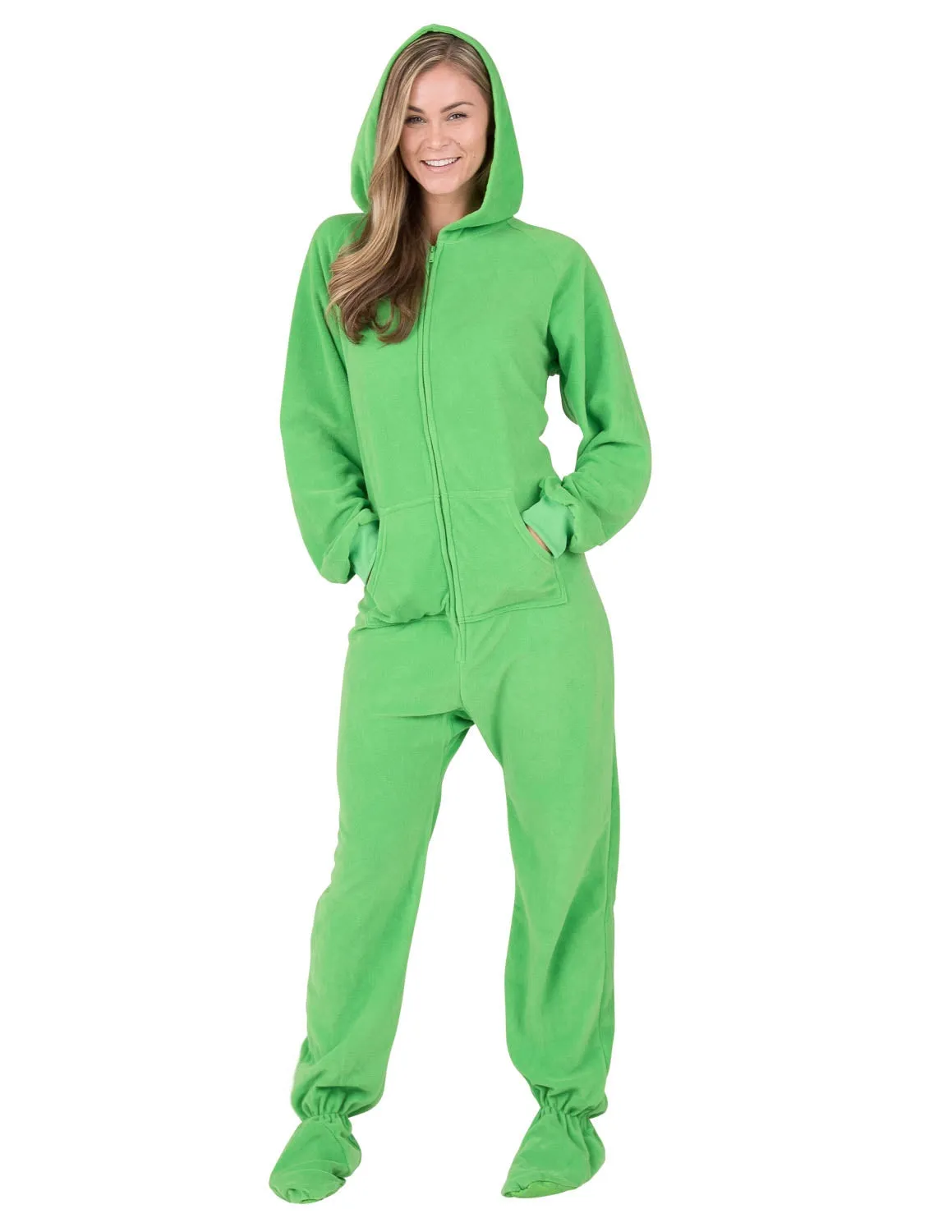 Emerald Green Adult Hoodie Fleece Onesie