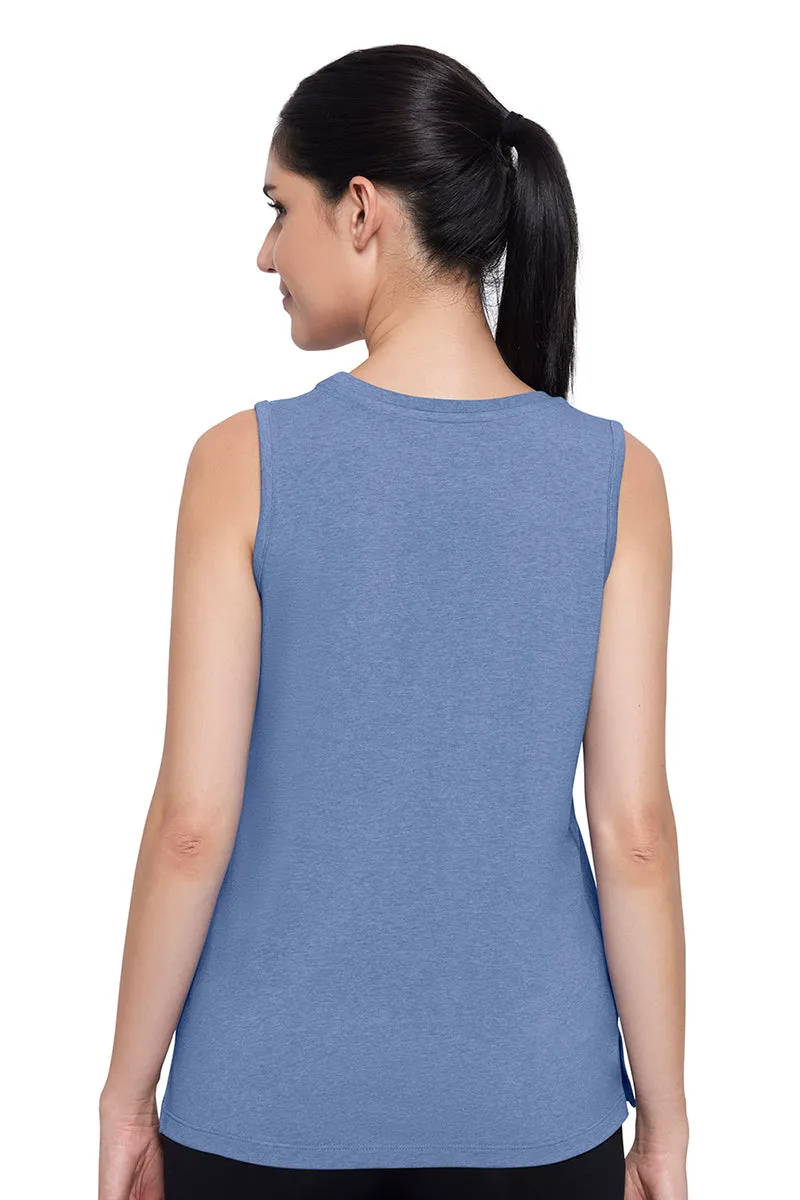 Essential Tank Top - Infinity Blue Marl