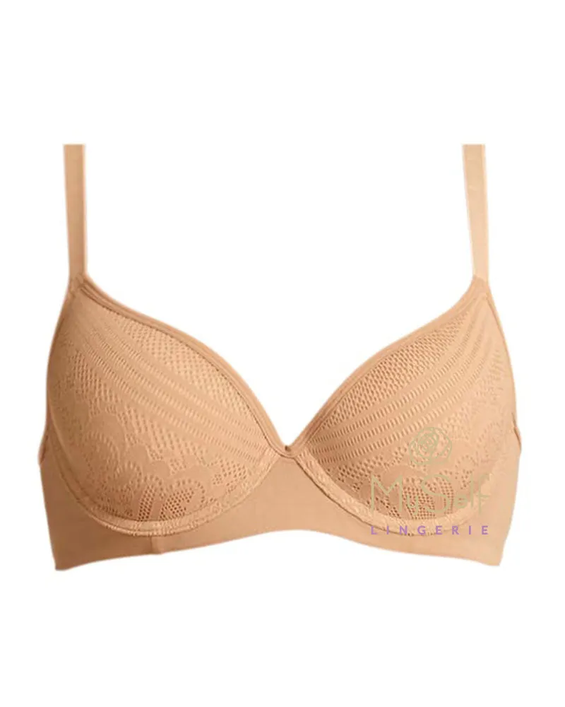 Fine Lines Body Sense Lace T Shirt Bra