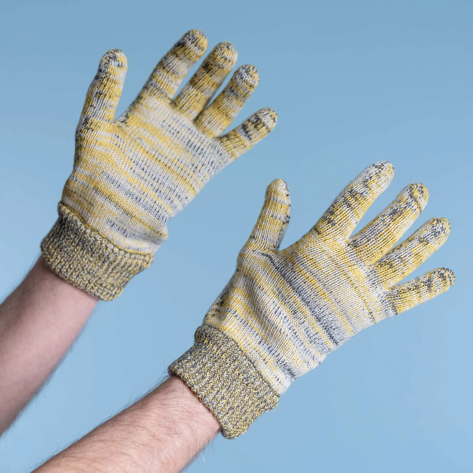 FINLAND Elastic-free Warm 100% Organic Merino Wool Gloves (No Latex, No Polyester, No polyamide, No Nylon, No Plastic, No Synthetics) (100% Biodegradable)