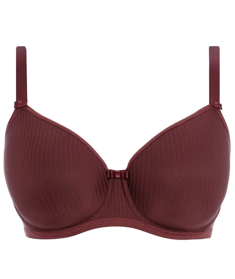 Freya Idol Underwired Moulded Balcony T-shirt Bra - Dark Cherry