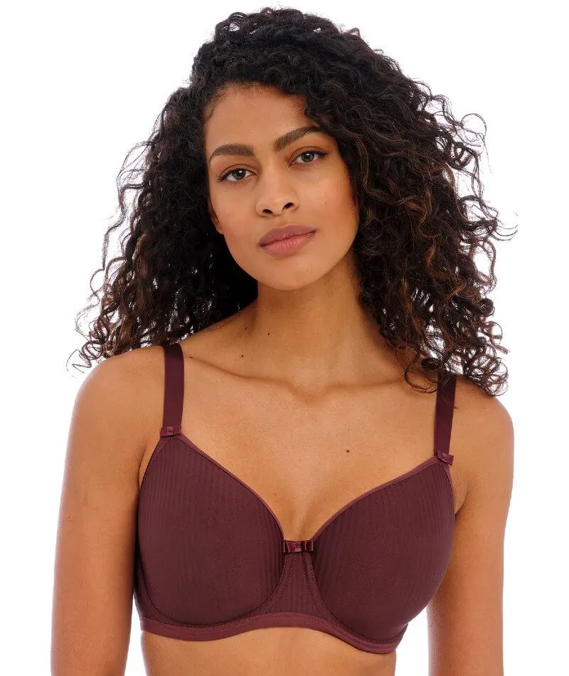 Freya Idol Underwired Moulded Balcony T-shirt Bra - Dark Cherry